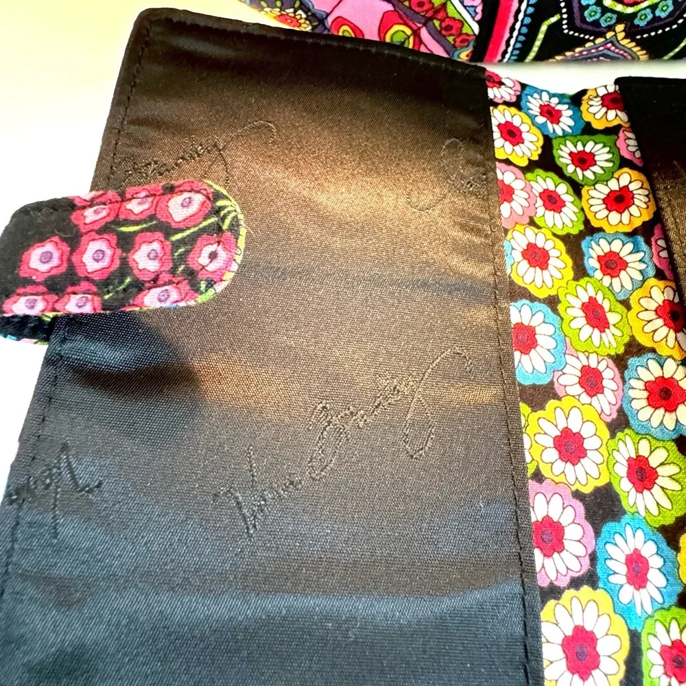Quilted Vera Bradley Purse & Matching Wallet Floral Paisley Women's Handbag Set - Picture 12 of 16